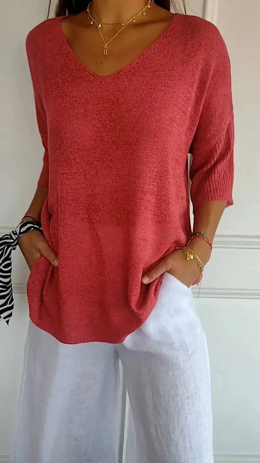 Camille V-Neck Top