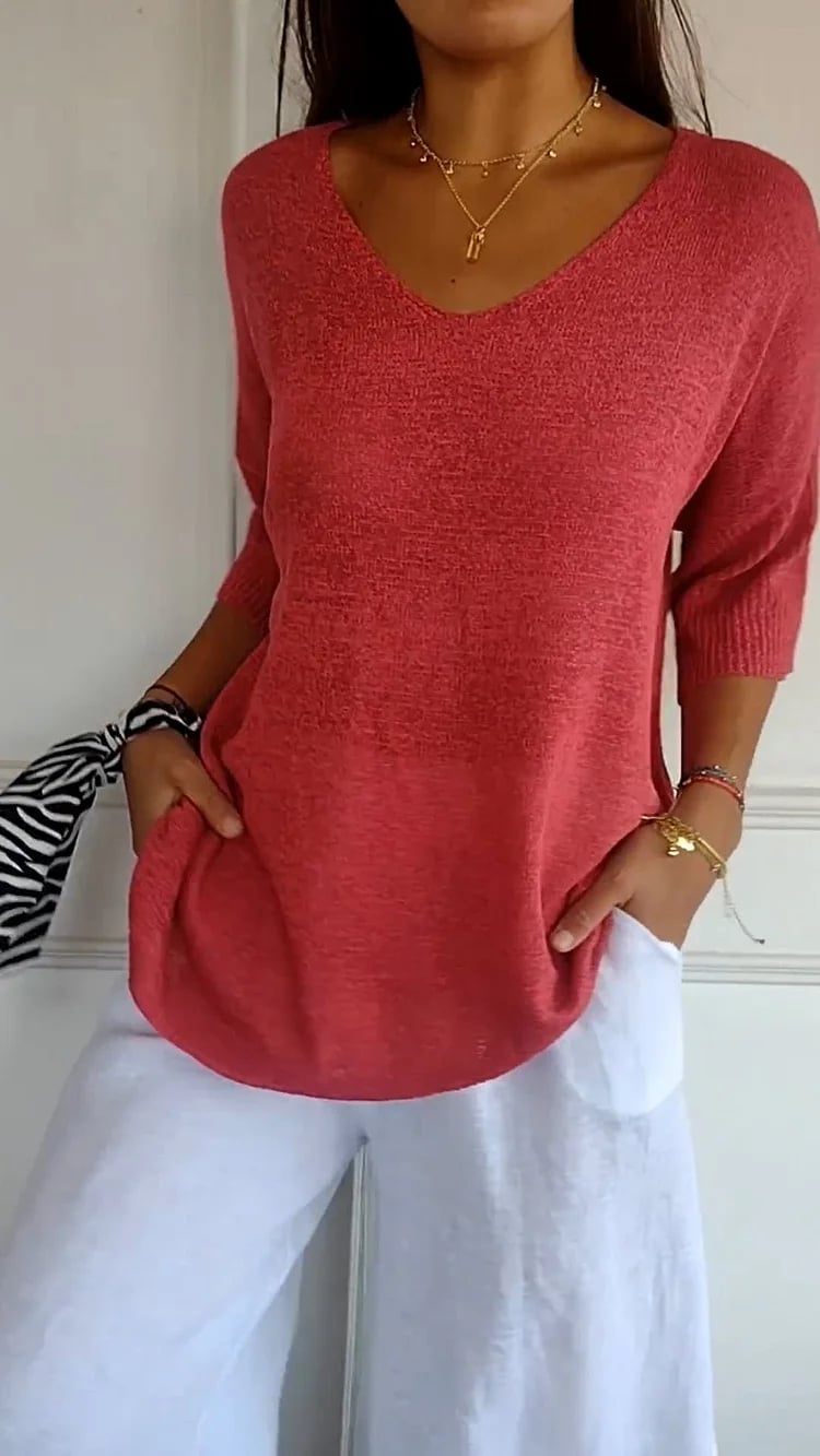 Camille V-Neck Top