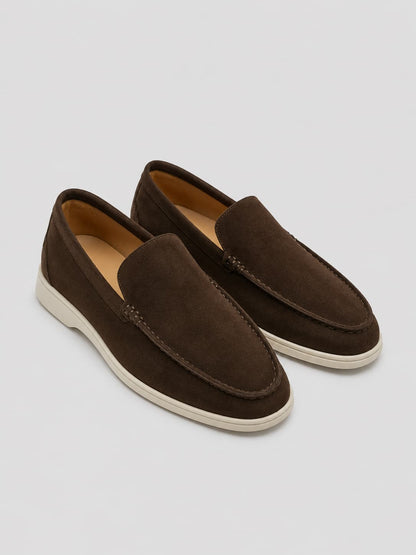 Lorenzo — Wildleder-Loafer im Vintage-Stil