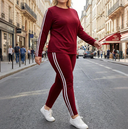 Melina – Gestreiftes Zweiteiler-Set